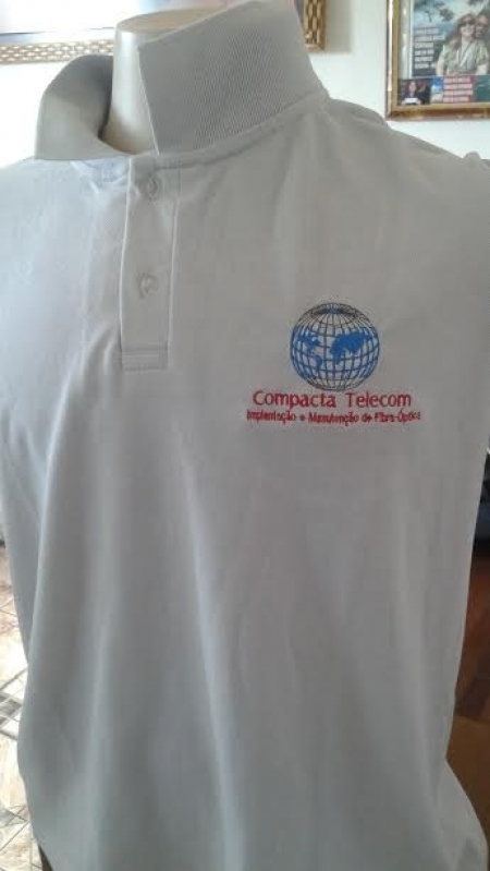 Camisa Personalizada com Bordado Preço Pirituba - Camisa Personalizada Logo