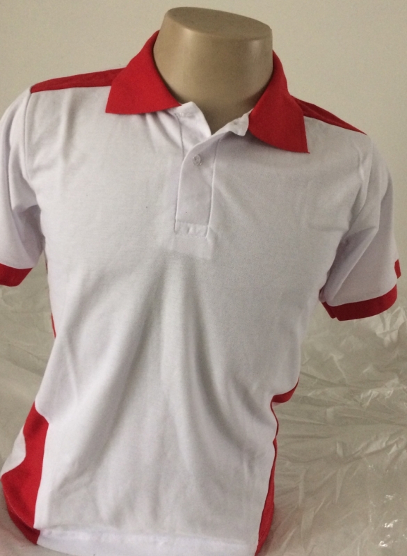 Camisa Polo Bordada Uniforme Água Branca - Modelos de Camisetas Polo