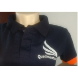 camisa polo bordada com logotipo Vila Sônia