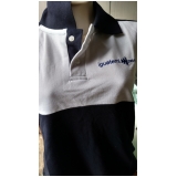 camisa polo bordada Água Funda