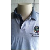 camisa polo com logo bordado Jardim Paulistano